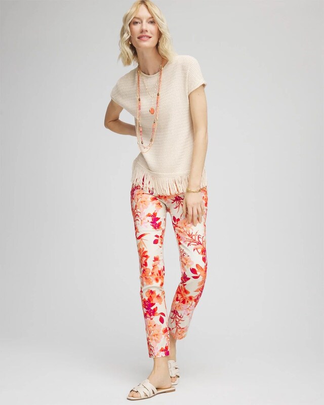 Brigitte Slub Ankle Pants - image 2